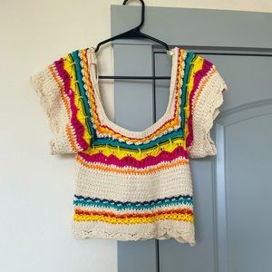 BRAND NEW- never worn Zara crochet top